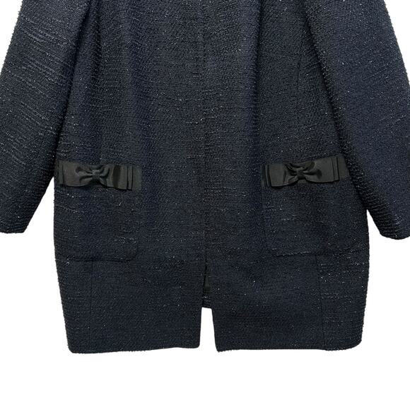RSVP By Talbots Lurex Metallic Tweed Jacket NWT Women's Sz 20W Navy Blue Elegant - Picture 5 of 6